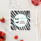 Turquoise Lingerie Party Hartelijk dank Servet (Insitu)