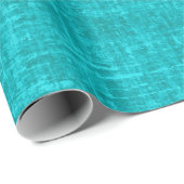 Turquoise Linnen Cadeaupapier (Rol Hoek)
