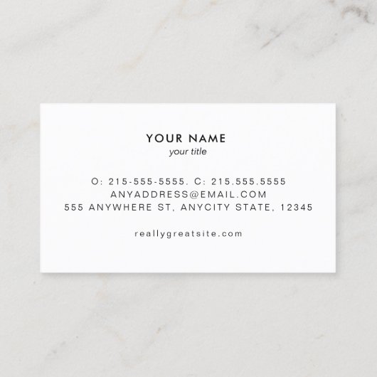 Turquoise linnen gouden cirkels kijken schoonheid  visitekaartje (Achterkant)