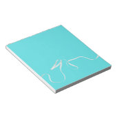 Turquoise & Lint Notitieblok (Schuin)