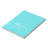 Turquoise & Lint Notitieblok (Linkerzijde)