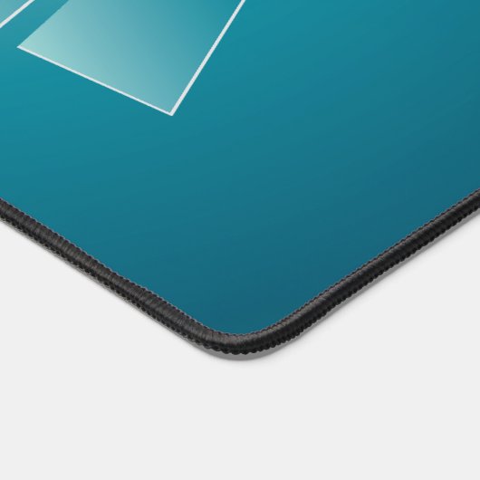 Turquoise linten bureaumat (Hoek)