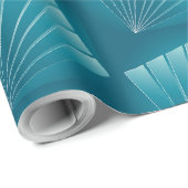 Turquoise linten cadeaupapier (Rol Hoek)