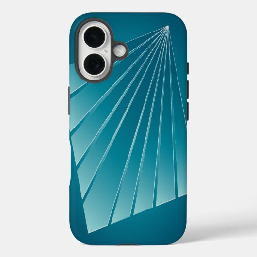 Turquoise linten Case-Mate iPhone case (Achterkant)