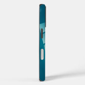Turquoise linten Case-Mate iPhone case (Achterkant / Rechts)