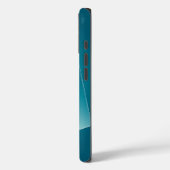 Turquoise linten Case-Mate iPhone case (Achterkant / Links)