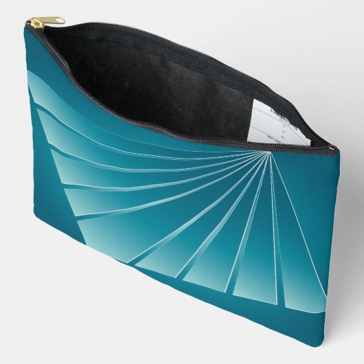 Turquoise linten etui (Open)