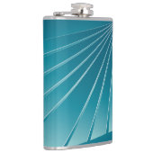 Turquoise linten heupfles (Rechts)