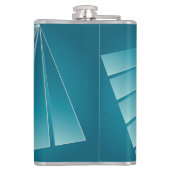 Turquoise linten heupfles (Achterkant)