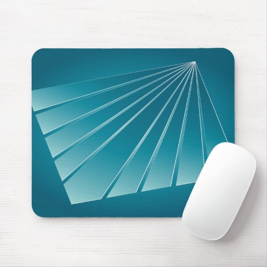 Turquoise linten muismat (Met muis)