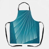 Turquoise linten schort (Voorkant)