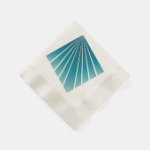 Turquoise linten servet (Hoek)
