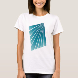 Turquoise linten t-shirt