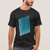 Turquoise linten t-shirt (Voorkant)