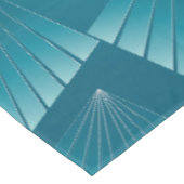 Turquoise linten tafelkleed (Gekanteld)