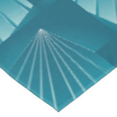 Turquoise linten tafelkleed (Gekanteld)