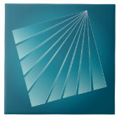 Turquoise linten tegeltje (Voorkant)