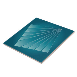 Turquoise linten tegeltje