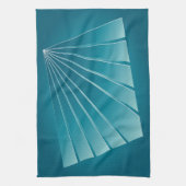 Turquoise linten theedoek (Verticaal)