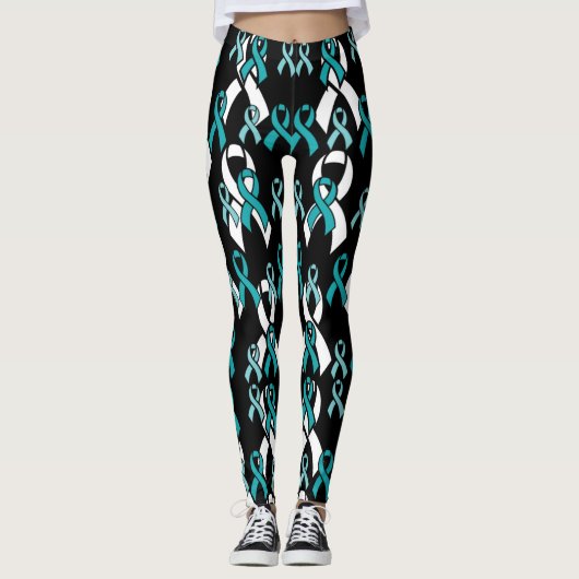 Turquoise linten...TN Leggings (Voorkant)