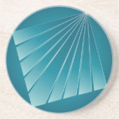 Turquoise linten zandsteen onderzetter (Voorkant)