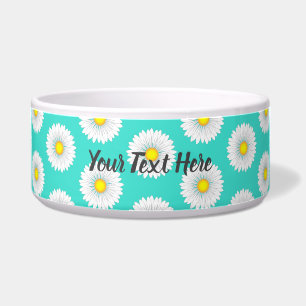 Turquoise Little Daisy Voerbakje