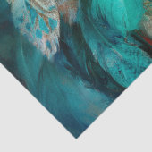 Turquoise Lodge Arctische Wolf Portret Tissuepapier (Detail)