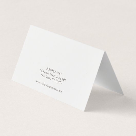 Turquoise Lotus Flower Mandala Instructions Visitekaartje (Achterkant)