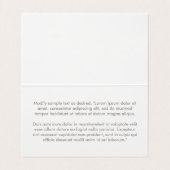 Turquoise Lotus Flower Mandala Instructions Visitekaartje (Binnenkant ongevouwen)