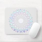 Turquoise Lotus Flower Mandala Muismat (Met muis)