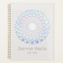 Turquoise Lotus Flower Mandala Planner