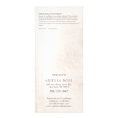 Turquoise Lotus Massage Therapist Price List Menu (Achterkant)