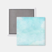 Turquoise lucht achtergrond magneet (Voorkant / Achterkant)