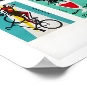Turquoise Luciferdoosje Label Collage, Vintage Poster (Hoek)
