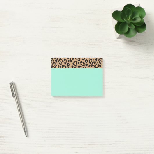 Turquoise Luipaardprint Post-it-briefjes Post-it® Notes (Kantoor)