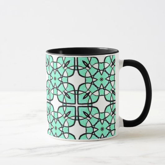 Turquoise lussen mok (Rechts)