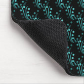 Turquoise Luxurious Glam Mousepad Muismat (Hoek)