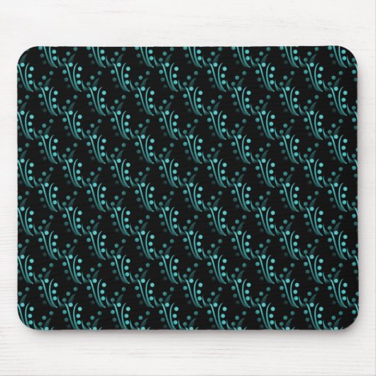 Turquoise Luxurious Glam Mousepad Muismat (Voorkant)