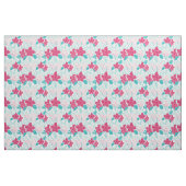Turquoise & Magenta Floral Pattern Stof (Fat Quarter)