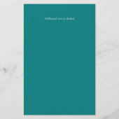 Turquoise Magnolia Floral Budget Wedding Invite A9 (Achterkant)