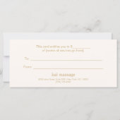 Turquoise Mandala Beauty Spa Gift Certificate (Achterkant)