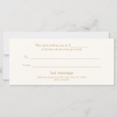 Turquoise Mandala Beauty Spa Gift Certificate (Achterkant)