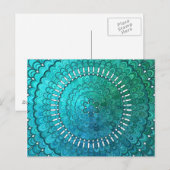 Turquoise Mandala Briefkaart (Voorkant / Achterkant)