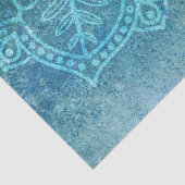 Turquoise Mandala Decoupage Tissuepapier (Detail)