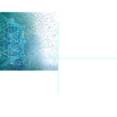 Turquoise Mandala Stof (Delen)