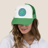 Turquoise Mandala Trucker Pet (In situ)