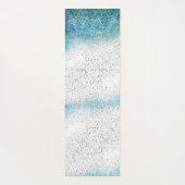 Turquoise mandala yogamat (Achterkant)