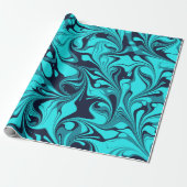 Turquoise Marble Cadeaupapier (Uitgerold)