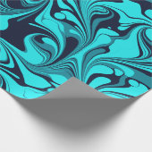Turquoise Marble Cadeaupapier (Hoek)