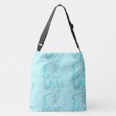 Turquoise Marble Crossbody Tas (Achterkant)